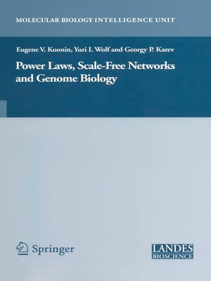 cover image of Power Laws, Scale-Free Networks and Genome Biology